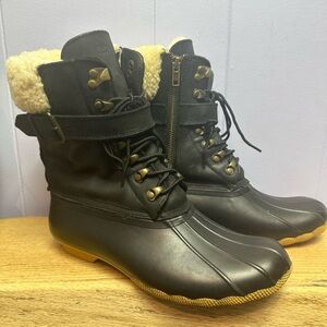 Dark navy Sherry for J crew shearwater Boots